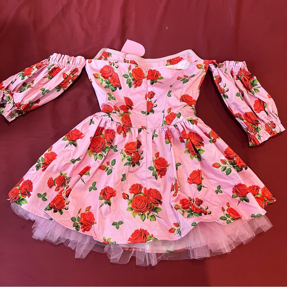Sugar Thrillz x Dolls Kill HOLDING COURT CORSET DRESS - PINK - Picture 5 of 7